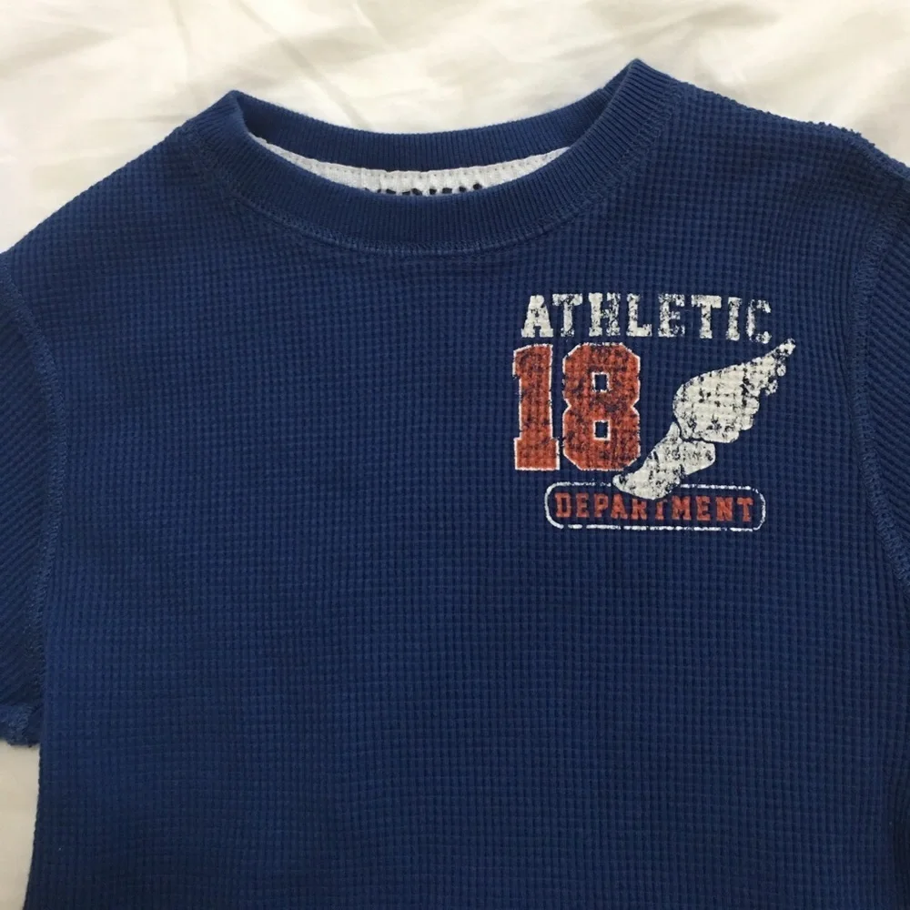 Kids waffle thermal shirt